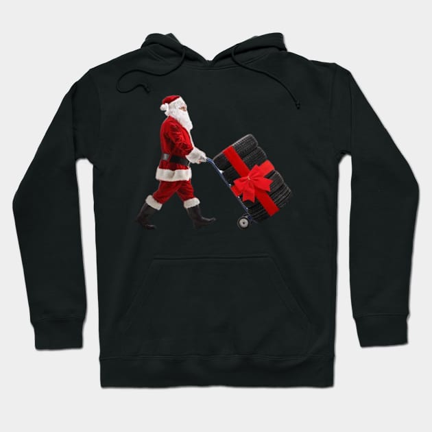 Christmas Next Day Delivery Hoodie by Fanu2612